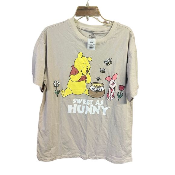 Winnie The Pooh Womans Tee Shirt Sz L NWT - Picture 1 of 5